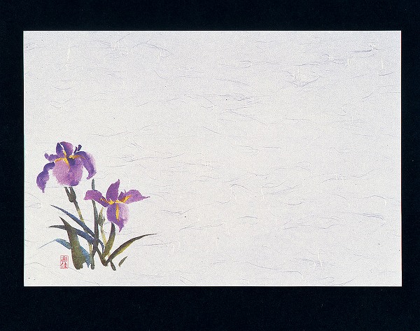 マイン(Mine) 四季紙 千寿 あやめ 26.5×39cm 入数：1セット(100枚入) M30-207(QSV26)