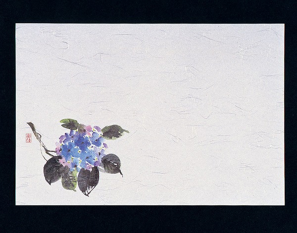 マイン(Mine) 四季紙 千寿 あじさい 26.5×39cm 入数：1セット(100枚入) M30-208(QSV27)