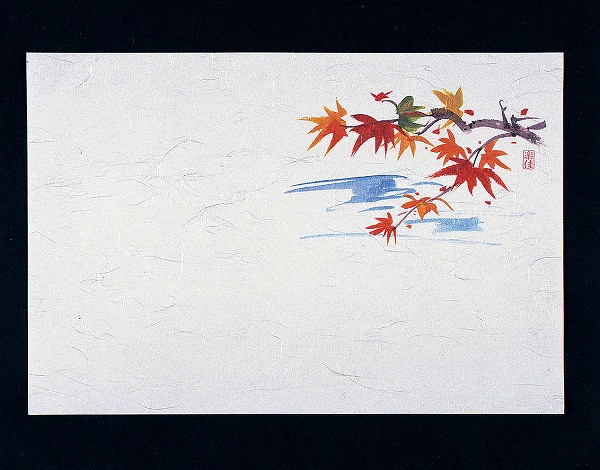 マイン(Mine) 四季紙 千寿 もみじ 26.5×39cm 入数：1セット(100枚入) M30-213(QSV32)