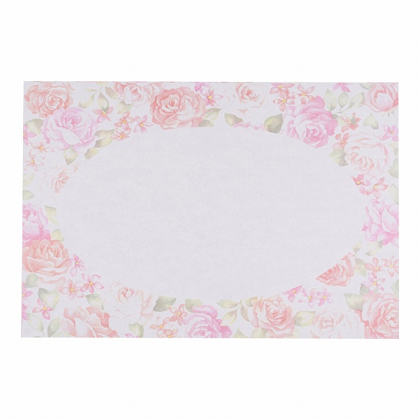 カミイソ産商 洋風・中華テーブルマット ローズガーデン 430×294mm 入数：1セット(100枚入) No.502(QTC55)