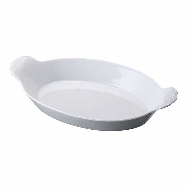 シェーンバルド(Schonwald) オーバルグラタン皿 白 28cm 手付 0298-28W(RGL632)