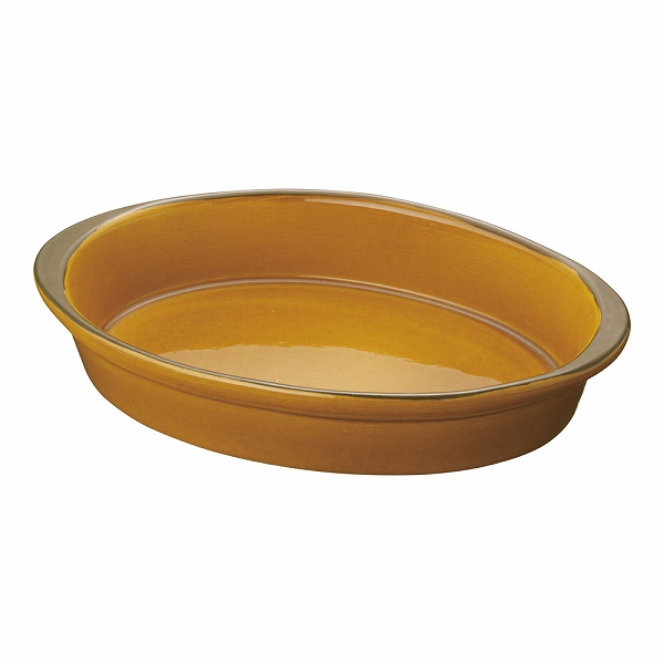 マトファ(Matfer) オーバルグラタン皿 300×210mm 陶磁器/ツバ付 5232(RGLC301)