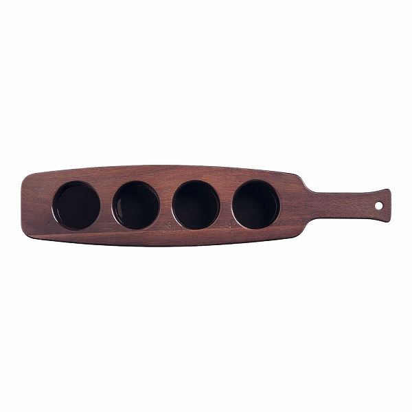 Libbey(リビー) 飲み比べ用サービングボード チェリーウッド メラミン No.A96459(RLI9802)