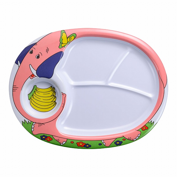 エンテック(Entec) お子様ランチ皿 ゾウ メラミン L-4(RLV33)