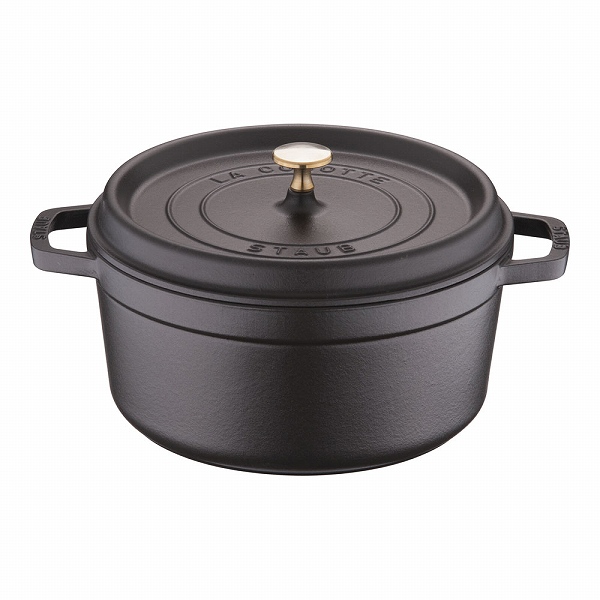 ストウブ(Staub) ピコ・ココット 黒 26cm ラウンド 鋳鉄 40509-310(RST3409)