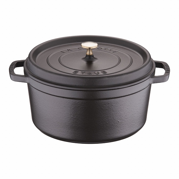 ストウブ(Staub) ピコ・ココット 黒 28cm ラウンド 鋳鉄 40500-281(RST3410)