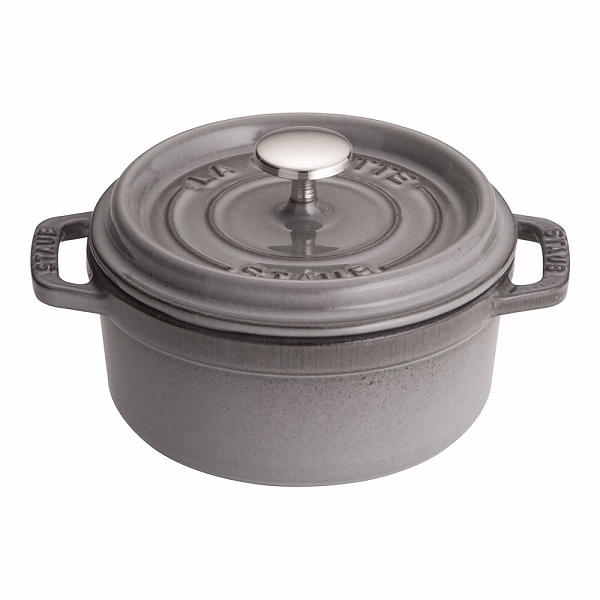 ストウブ(Staub) ピコ・ココット グレー 12cm ラウンド 鋳鉄 40509-474(RST4732)