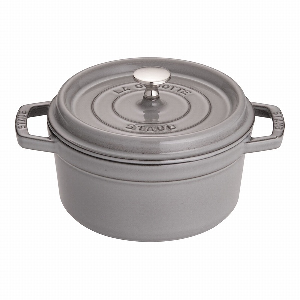 ストウブ(Staub) ピコ・ココット グレー 20cm ラウンド 鋳鉄 40509-304(RST4736)