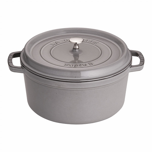 ストウブ(Staub) ピコ・ココット グレー 28cm ラウンド 鋳鉄 40509-314(RST4740)