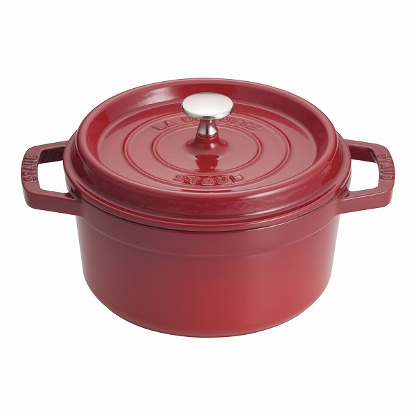 ストウブ(Staub) ピコ・ココット チェリー 20cm ラウンド 鋳鉄 40509-820(RST4743)