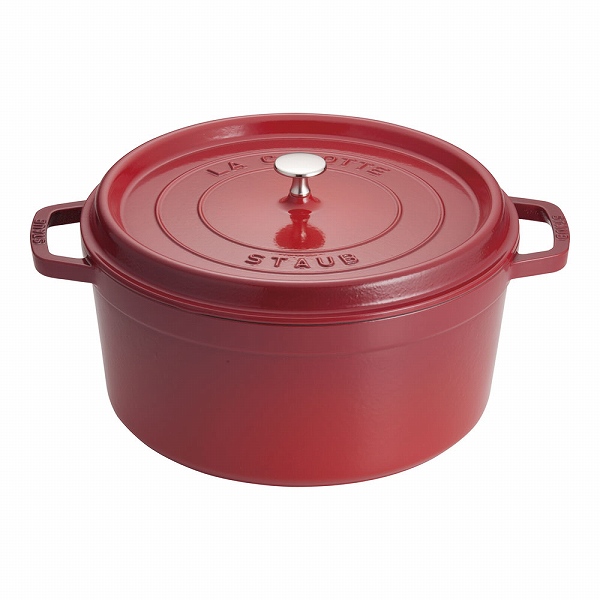 ストウブ(Staub) ピコ・ココット チェリー 30cm ラウンド 鋳鉄 40509-861(RST4777)