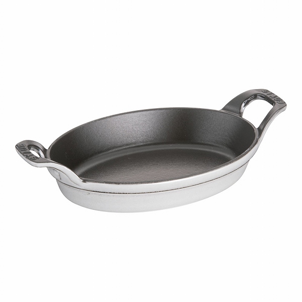 ストウブ(Staub) オーバルスタッカブルディッシュ グレー 21cm 鋳鉄 40509-559(RST5010)