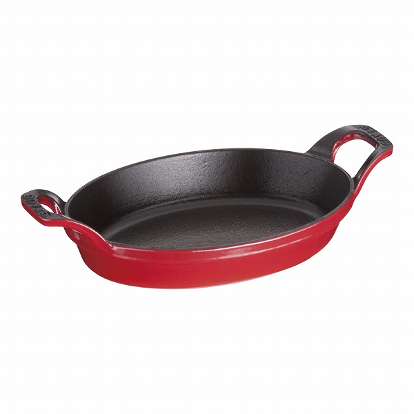 ストウブ(Staub) オーバルスタッカブルディッシュ チェリー 21cm 鋳鉄 40509-896(RST5014)