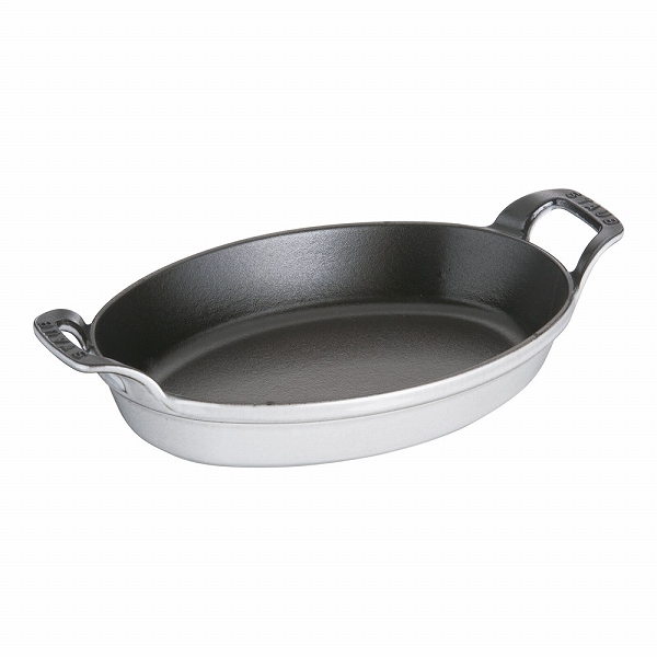 ストウブ(Staub) オーバルスタッカブルディッシュ グレー 24cm 鋳鉄 40509-562(RST5016)