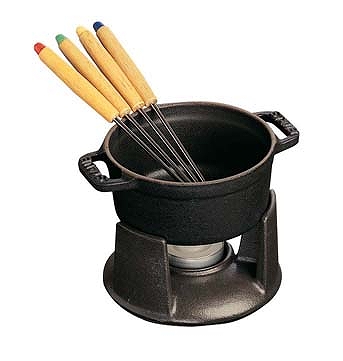 ストウブ(Staub) ミニ・チョコレートフォンデュセット 黒 10cm 鋳鉄 40509-587(RST5301)