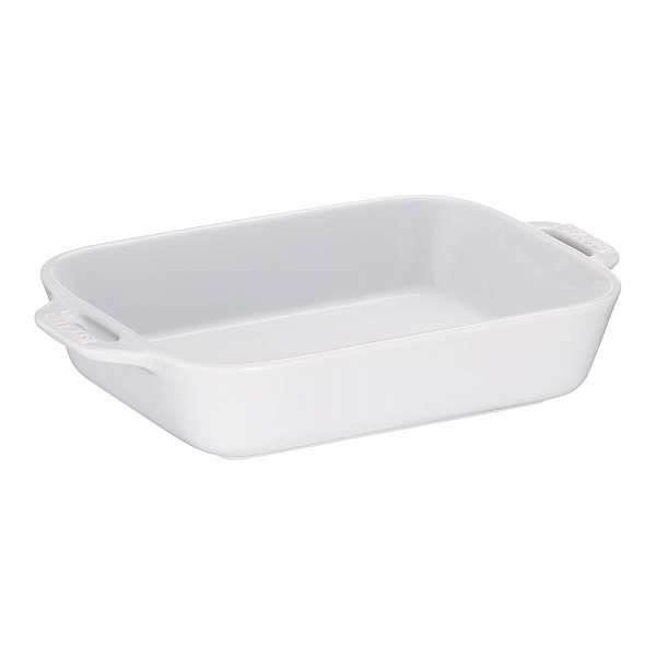 ストウブ(Staub) レクタンギュラーディッシュ 陶器 白いこと 27珊 40508-593(RSTC519) その他キッチン、日用品、文具-キッチン、日用品、文具