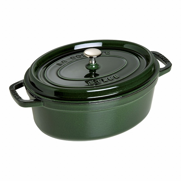 ストウブ(Staub) ピコ・ココット バジルグリーン 33cm オーバル 鋳鉄 40509-691(RSTD311)
