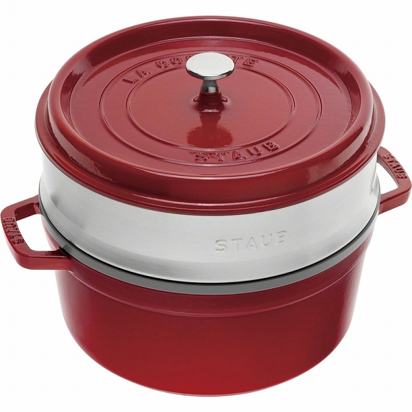ストウブ(Staub) ピコ・ココットスチーマーセット チェリー 26cm 40510-601(RSTG502)