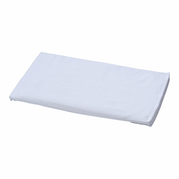 橘屋(Tachibanaya) 業務用バスマット 白 400×600mm 綿100％ 入数：1セット(6枚入) VBS011B