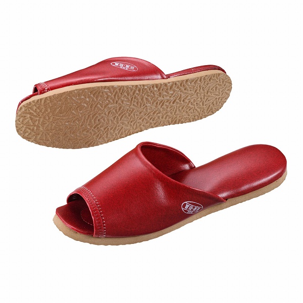 抗菌前あきスリッパ ワイン L SSK-5223(VSL2301)