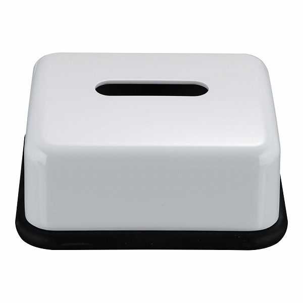 スリーライン ハーフティッシュボックス 黒底 メラミン HW-1405(VTI1901)