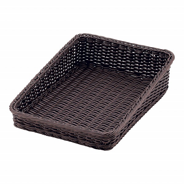 トーダイ(Todai) ベーカリーバスケット ダークブラウン 斜め 30型 ポリプロピレン BB-K4030-DBR(WBS9602)