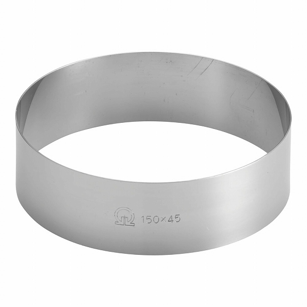 18-0 ケーキリング φ150×H45mm WKC14545