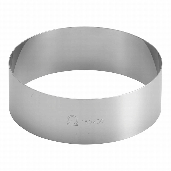 18-0 ケーキリング φ150×H50mm WKC14550