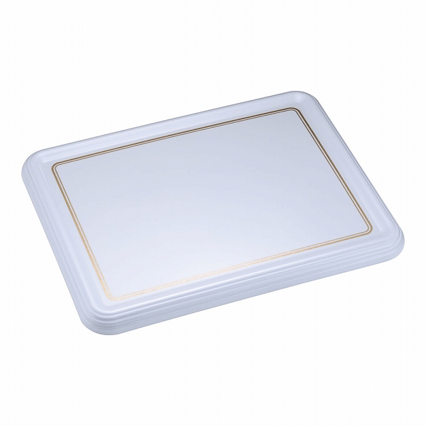 よし与工房(Yoshiyo) 陶器風メラミンケーキトレー ホワイト 角型 CT-2639-WS(WKCI0634)