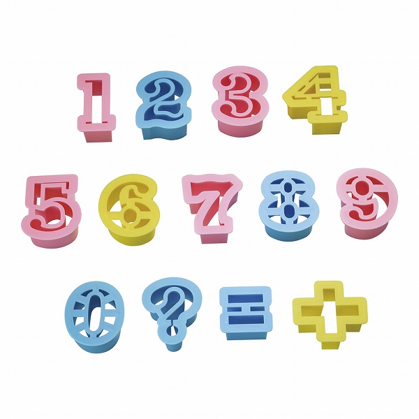 タイガークラウン(Tiger Crown) クッキー抜型 ケーキランド フィガ(数字) プラスチック製 入数：1セット(13個入) 1734(WKTL0)