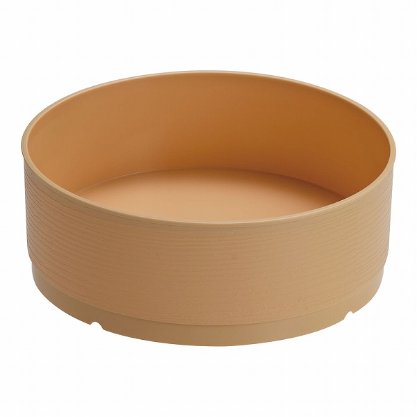 プラ容器 新わっぱめし 本体 アイボリー 入数：1セット(10枚入) XNS1201