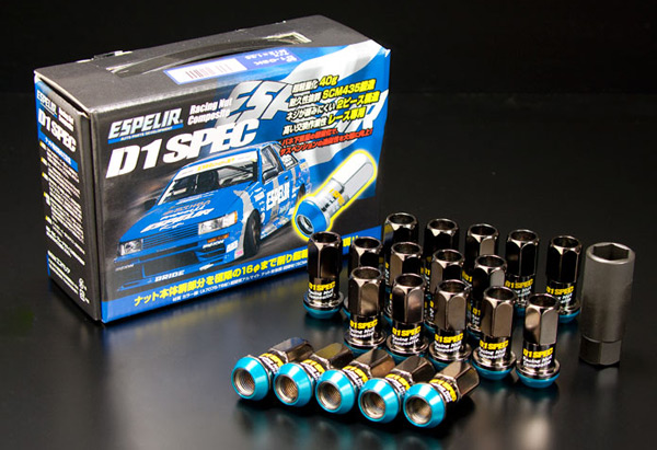 エスペリア/ESPELIR D1 SPEC レーシングナット M12×1.5 D1-01K 入数：1台分(20個入)