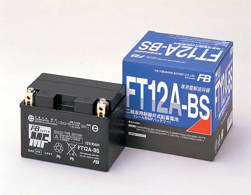 FB/古河バッテリー オートバイバッテリー FTシリーズ 制御弁式(VRLA) 液入り充電済 FT12A BS 2輪 :505897700:オートパーツエージェンシー