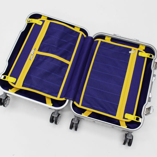 HIRO アルミ仕様 キャリーケース シルバー Mサイズ 約24インチ アルミ製 TSAロック搭載 魅せるスーツケース｜apagency｜09