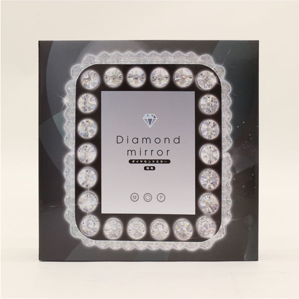 HIRO ダイヤモンドミラー 四角 調光LEDライト 毎日のメイクを楽しく！ HCDL-DMS001｜apagency｜17