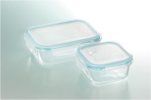 保存容器 クラルテ 耐熱ガラス製 入数：1セット(2個) CTH-002