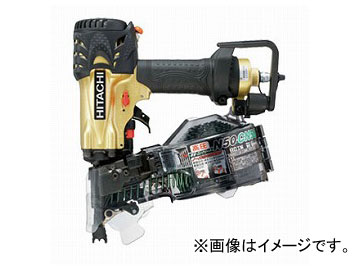 日立工機 高圧ロール釘打機 メタリックゴールド NV50HMC :457602860:オートパーツエージェンシー