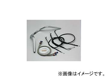 2輪 ハリケーン ナロー4型 ハンドルkit ブレーキホース オリジナル フルステンレス製 HBK633S JAN：4936887002539 カワサキ ゼファー400/X/750/RS :420622150:オートパーツエージェンシー