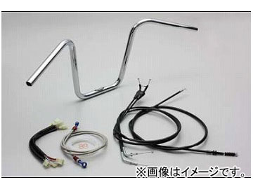 2輪 ハリケーン ストリートハンガー ハンドルKit フルステンレス製ブレーキホース HBK641S JAN：4936887006940 カワサキ 250TR キャブレター車 〜2006年 :420631840:オートパーツエージェンシー