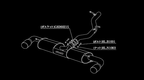 柿本改 einsatz s 622 マフラー チタンフェイステール A6B3008C アウディ TTクーペ ABA 8JCCZF CCZ ターボ 4WD(AWD) 6AT 2000cc 2008年09月〜2010年03月 : 504655940 : オートパーツエージェンシー