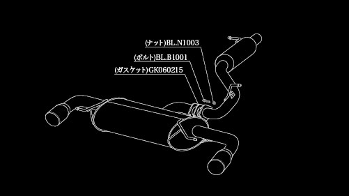 柿本改 einsatz s 622 マフラー ブラッククロームテール A6B3018B アウディ TTクーペ ABA 8JBUBF BUB NA 4WD(AWD) 6AT 3200cc 2006年07月〜2010年03月 : 504655970 : オートパーツエージェンシー