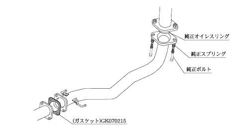 柿本改 フロントパイプ Standard MF307 ミツビシ ランサーエボリューション VII/VIII/VIII MR GH-CT9A 4G63 ターボ 4WD(AWD) 5MT/6MT 2000cc