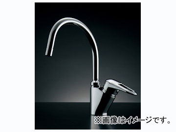 カクダイ シングルレバー混合栓 品番：183-137 JAN：4972353046034