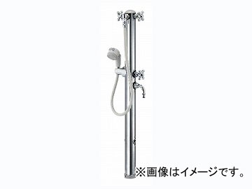 カクダイ ステンレス双口シャワー混合栓柱（ペット用） 品番：624-206 JAN：4972353007837