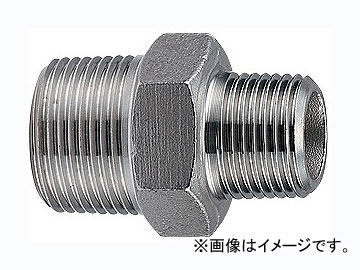 カクダイ ステンレス六角ニップル 品番：6474-50X40 JAN：4972353646876