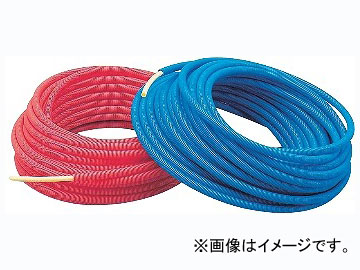 カクダイ サヤ管つき架橋ポリエチレン管（赤） 20A×36 品番：672-134-30R JAN：4972353672394