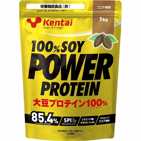 Kentai 100％ソイパワー プロテイン 1kg ココア風味 K1211｜apagency