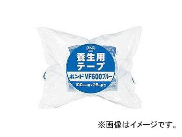 コニシ/KONISHI 養生用テープ ボンド VF600ブルー 100mm幅×25m長 ＃04924 入数：18巻 JAN：4901490049240 :419515310:オートパーツエージェンシー