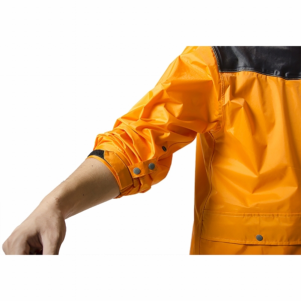 マック(Makku) レインハードプラス2 レインウェア オレンジ 選べる5サイズ AS-5400の画像