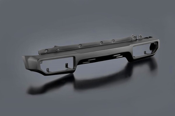 モーターファーム/Motor Farm ウレタンバンパー ミディアムグレー(ZVL) 穴開け加工無し UBR-JB64-ZVL リア スズキ ジムニー